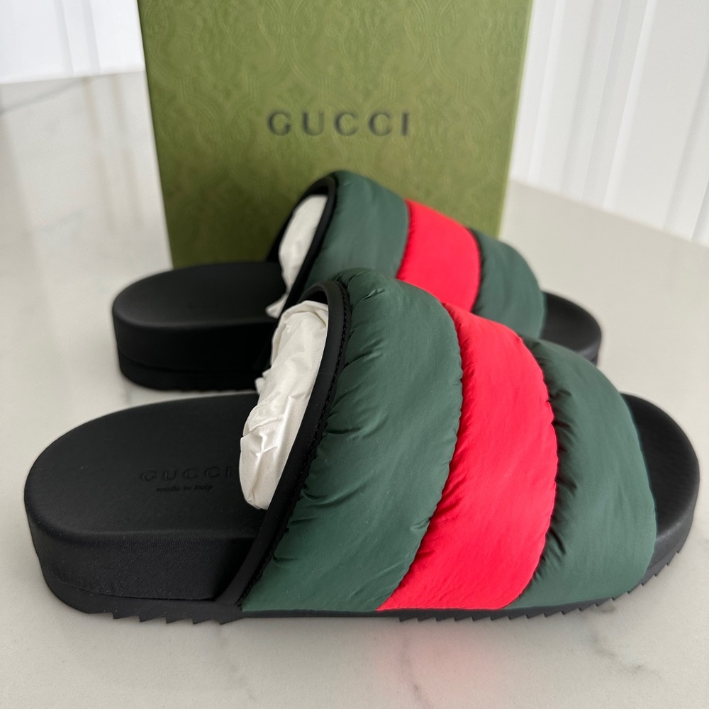 Gucci Padded Slide Sandals - Picture 3 of 8
